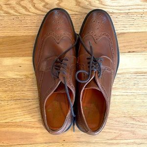 Stafford Wingtip Derby Formal Dress Shoes - Brown